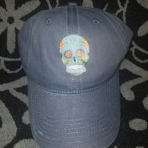 Skull Design Hat - Dia De Los Muertos Design